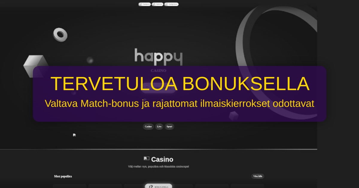 Happy Casino Suomi - Lisensoitu nettikasino