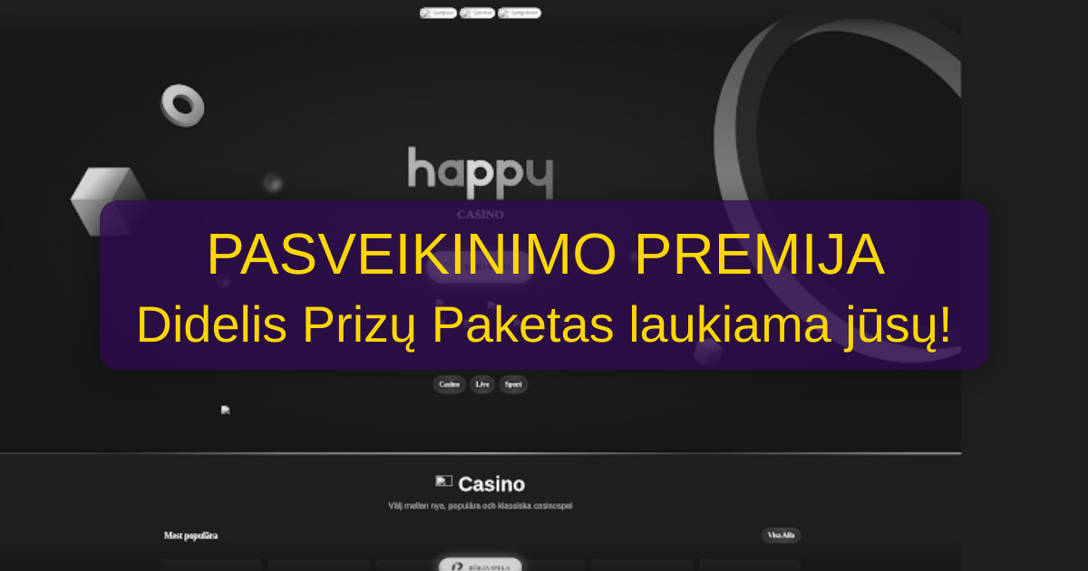 Happy Casino Lietuva - Licencijuotas kazino